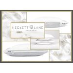 Hackett & Lane Punt hoofdkussen 100% Witte ganzenveertjes is licht en flexibel van gewicht
