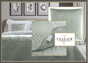 Madeleine Bedsprei & Pillow details  in de kleur Laurel Green . Let op ! kleuren kunnen afwijken van de foto