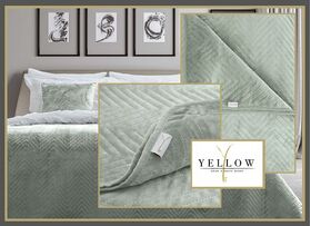 Madeleine Bedsprei & Pillow details  in de kleur Laurel Green. Let op ! kleuren kunnen afwijken van de foto