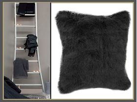 Heckett & Lane Deco Sierkussen Fur Zwart