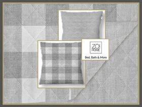 Quattro di lino-Sprei en decoratie kussens in de kleur Dove grey